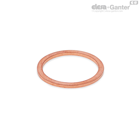 DIN 7603-CU Sızdırmazlık halkaları Bakır | Elesa+Ganter